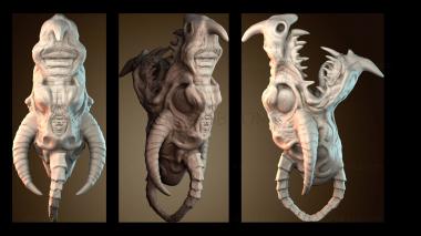 3D модель Абстрактная скульптура животного (STL)