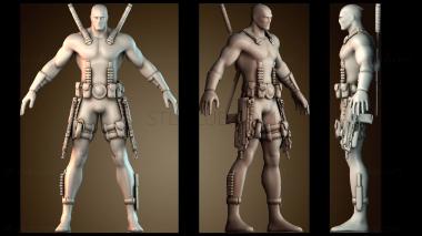 3D модель Дэдпул супермен (STL)