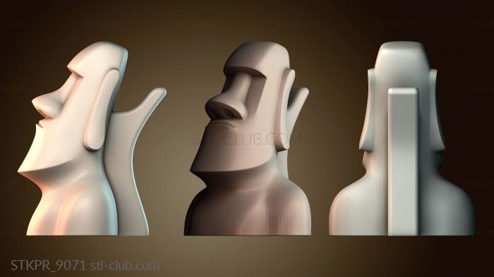 Профиль скульптуры Моаи