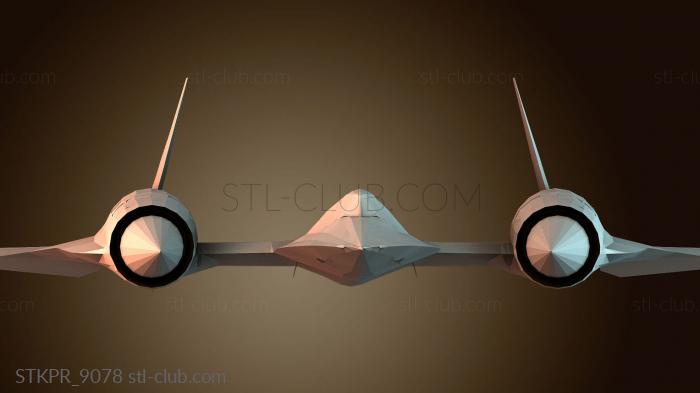 Статуэтки упрощенные Элегантный дизайн реактивного самолета