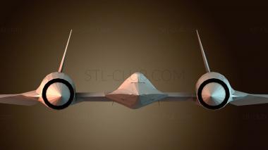 3D модель Элегантный дизайн реактивного самолета (STL)