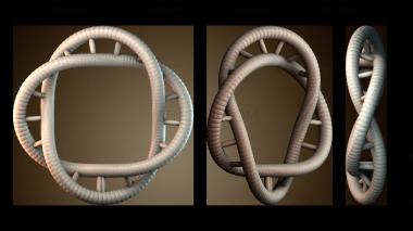 3D модель Конструкция взаимосвязанной петли (STL)