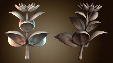 3D модель Стилизованный цветочный дизайн (STL)