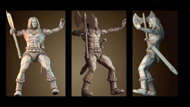 3D модель Конан воин (STL)