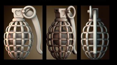 3D модель Граната в форме сердца (STL)