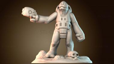 3D модель Вооруженный инопланетянин (STL)