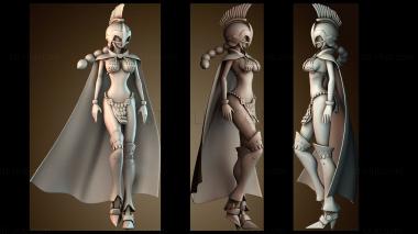 3D модель Аниме воин (STL)