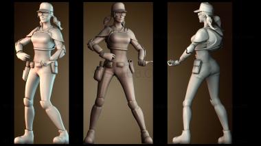 3D модель Боевая девушка (STL)