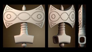 3D модель Декоративный боевой топор (STL)