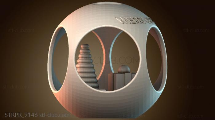 Статуэтки упрощенные Геометрическая игровая структура