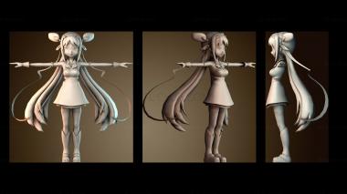 3D модель Аниме персонаж (STL)