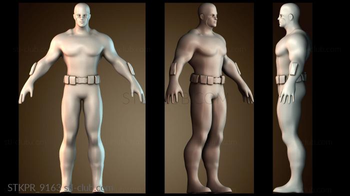 Статуэтки упрощенные Капитан Америка Супермен