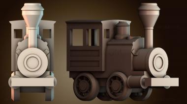 3D модель Винтажный паровоз (STL)