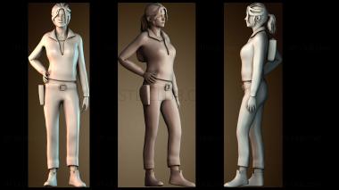 3D модель Мисс Зои из серии Left 4 Dead (STL)