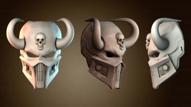 3D модель Череп с рогами (STL)