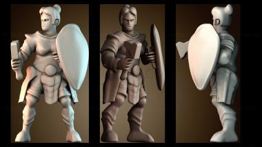 3D модель Леди гном священница (STL)