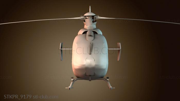 Статуэтки упрощенные Вертолет, вид спереди