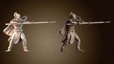 3D модель Воин, держащий копье (STL)