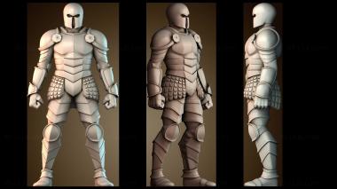 3D модель Бронированный воин (STL)