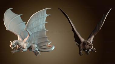 3D модель Летающий дракон (STL)