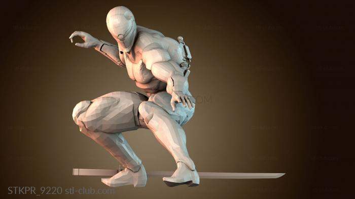 Статуэтки упрощенные Серая лиса на дичи