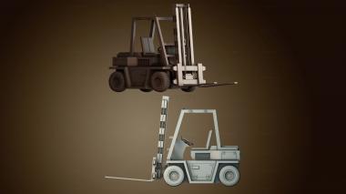 3D модель Вилочный погрузчик (STL)