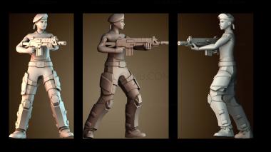 3D модель Девушка в берете (STL)