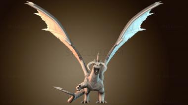 3D модель Двурогий дракон (STL)