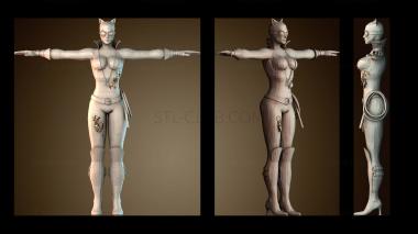 3D модель Фигурка Женщины кошки (STL)