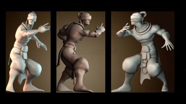 3D модель Игровой набросок Ли Сина (STL)