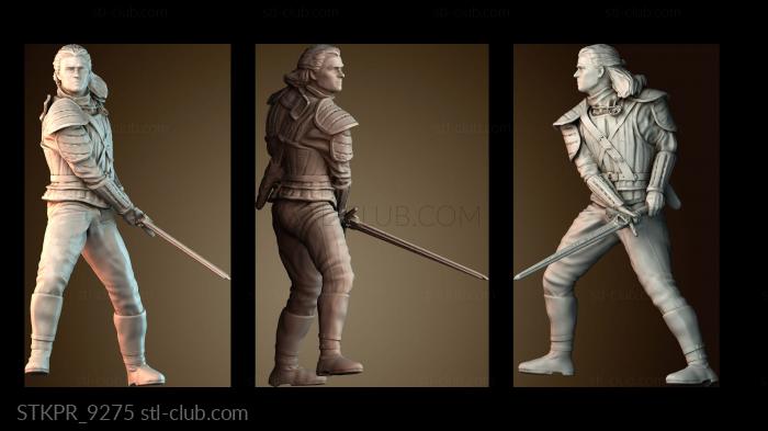 Статуэтки упрощенные Геральт из Ривии