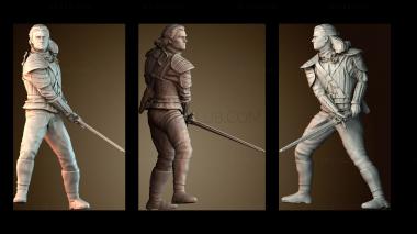 3D модель Геральт из Ривии (STL)