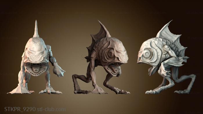 Статуэтки упрощенные Monstro de peixe