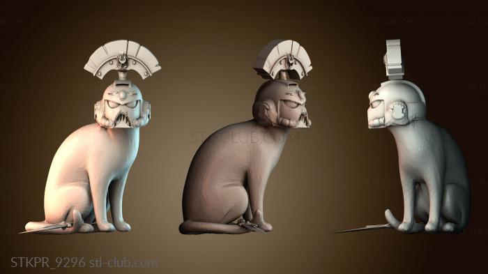 Статуэтки упрощенные Кошки носят доспехи