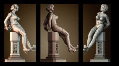 3D модель Девушка пыталась развязать себя (STL)