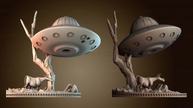 3D модель Пришельцы крадут коров (STL)