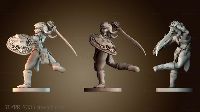 Статуэтки упрощенные Амазонка с мечом