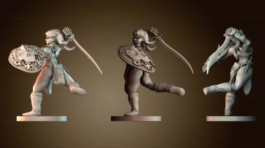 3D модель Амазонка с мечом (STL)