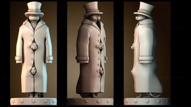 3D модель Коты в пальто (STL)