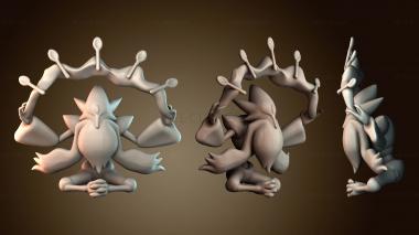 3D модель Мега Алаказам покемон (STL)