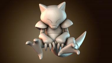 3D модель Абра покемон (STL)