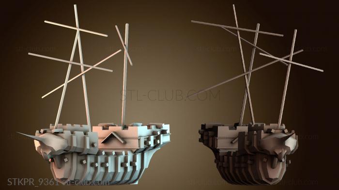 Статуэтки упрощенные Выброшенный на берег корабль