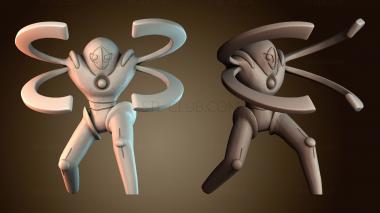 3D модель Деоксис Д покемон (STL)