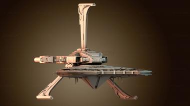 3D модель Футуристический дизайн космического корабля (STL)