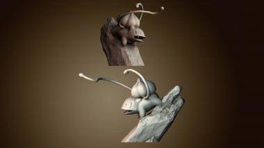 3D модель Бульбазавр покемон (STL)