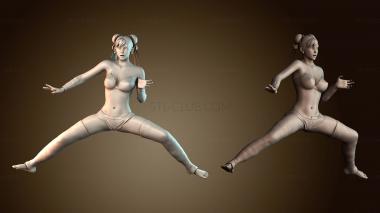 3D модель Женщина мастер боевых искусств (STL)