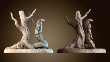 3D модель Юань Ти и длинный меч (STL)