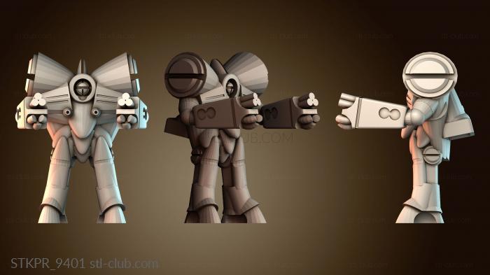 Статуэтки упрощенные Футуристический дизайн робота