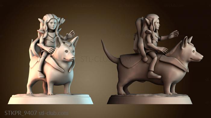 Статуэтки упрощенные Фей на корги