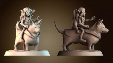3D модель Фей на корги (STL)